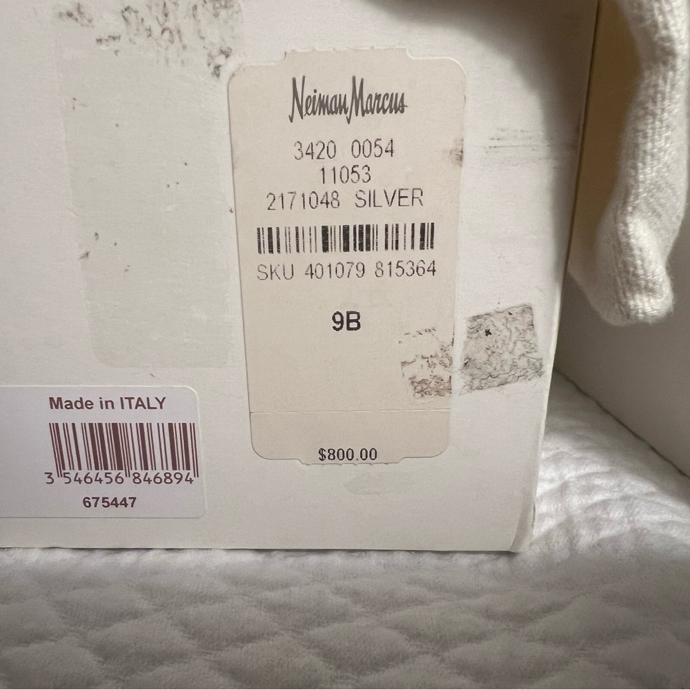 Celine Python Silver And Black Sandals - image 4